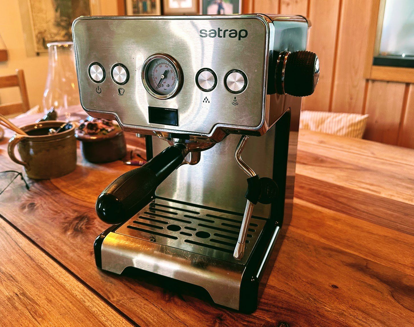 Macchine per caffè & Macchine per espresso: Espressomaschine Satrap Edelstahl – Usato da Sent venduto da cleaningwoman
