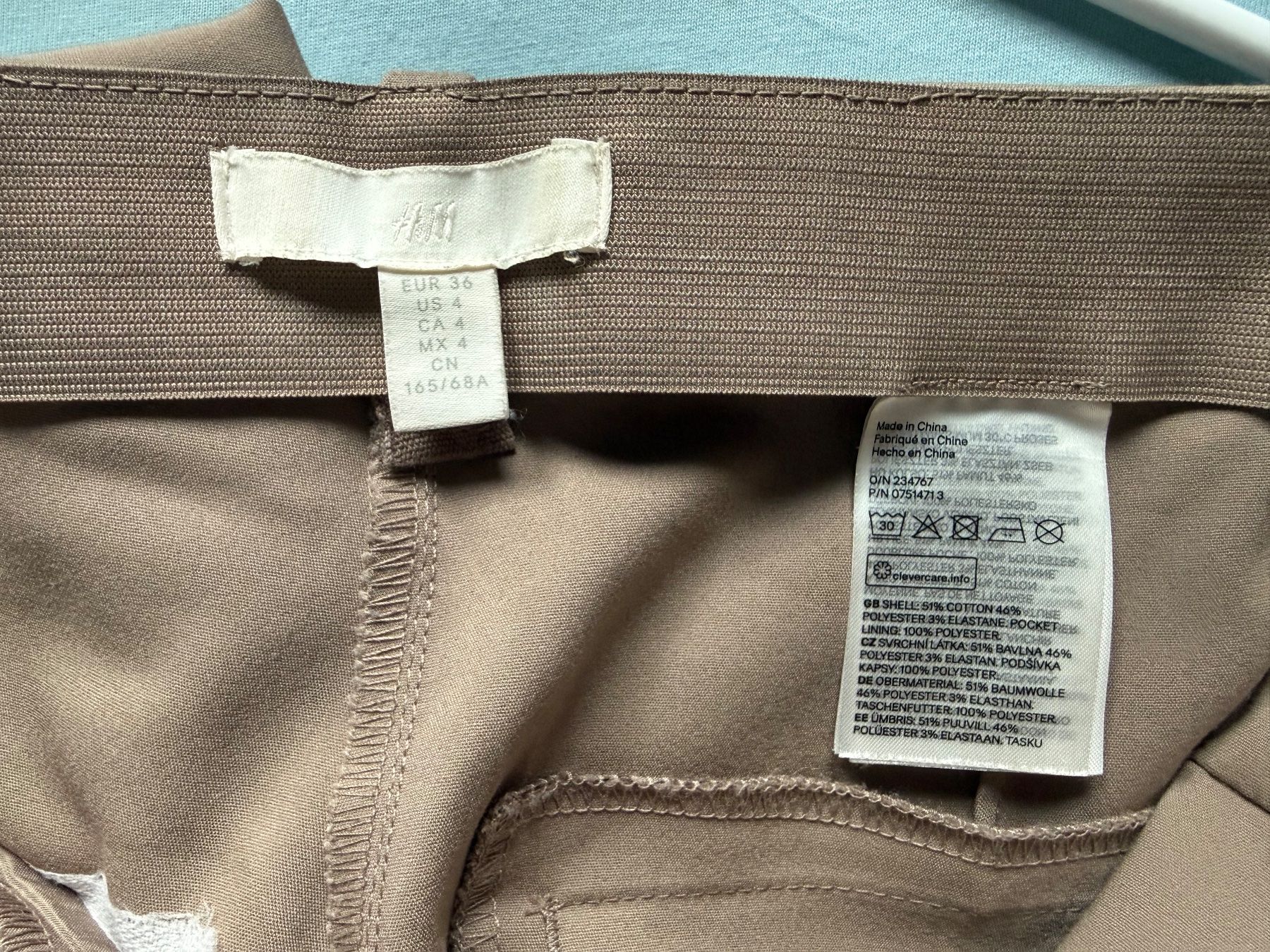 H&M Pantaloni: Beige Stoffhose von H&M – Usato da Altendorf venduto da Ga04 2