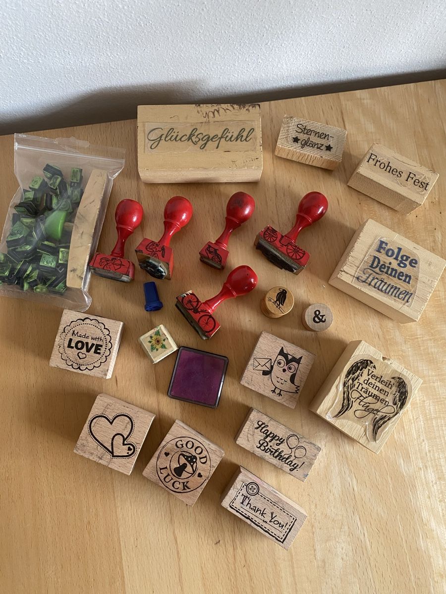 Timbri: Holzstempel Set – Usato da Schwarzenburg venduto da Michellu