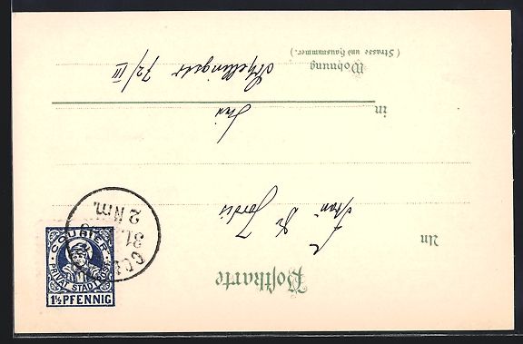 Cartoline postali: München, Private Stadtpost, Hoftheater – Usato da Berlin venduto da bartko-reher