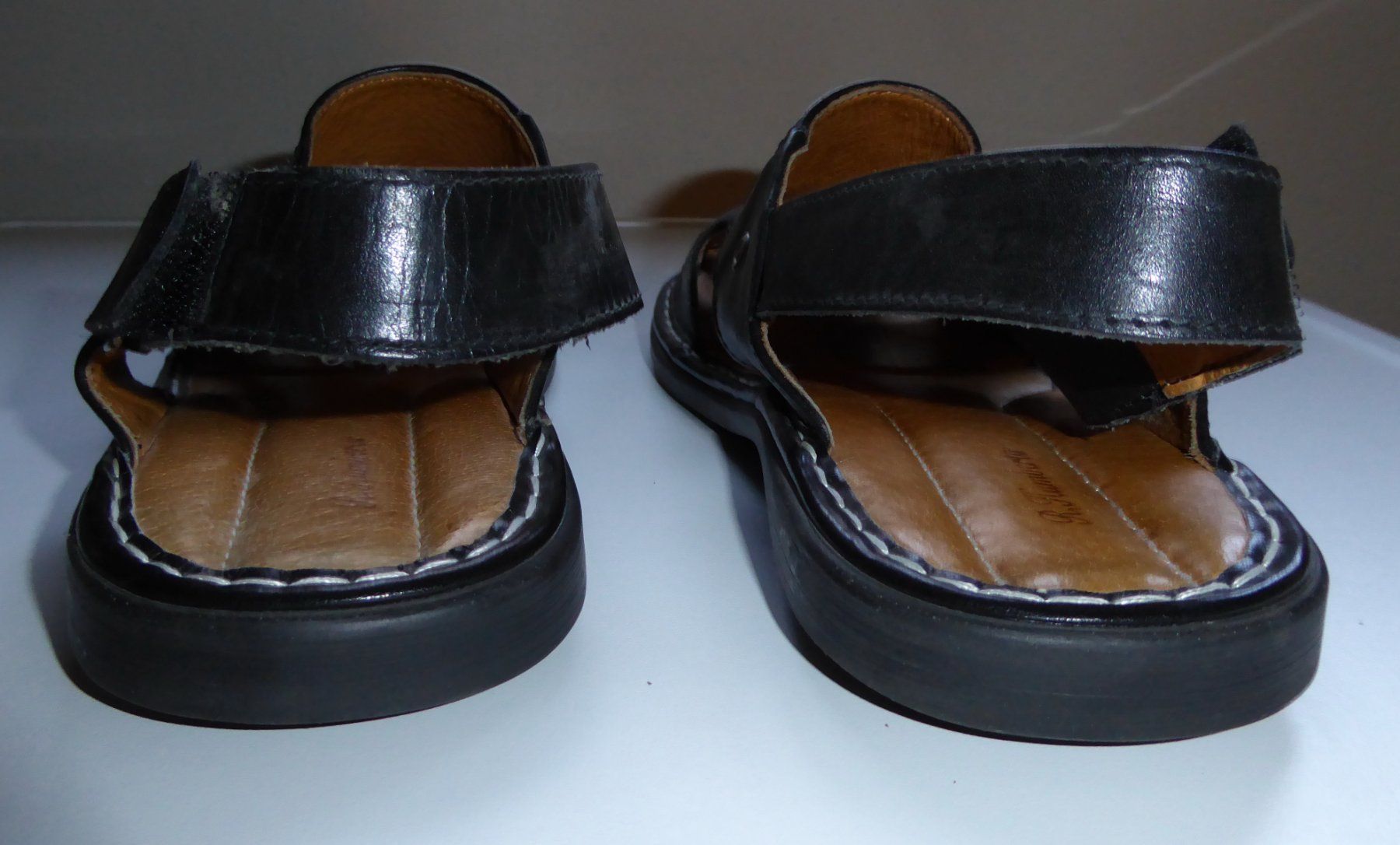 Scarpe da uomo: Herren Sandalen, Leder schwarz Grösse 41 – Usato da Spreitenbach venduto da Turbo_1105 4