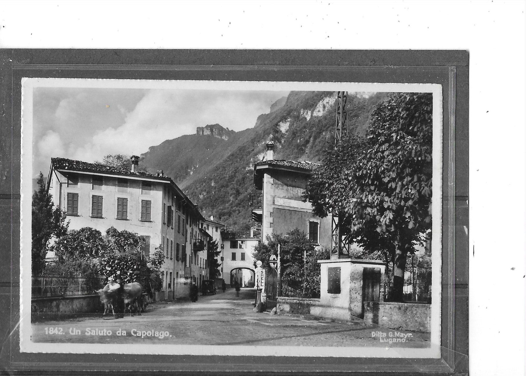Ansichtskarten: TI Un Saluto da Capolago – Gebraucht aus Schocherswil von Wilare