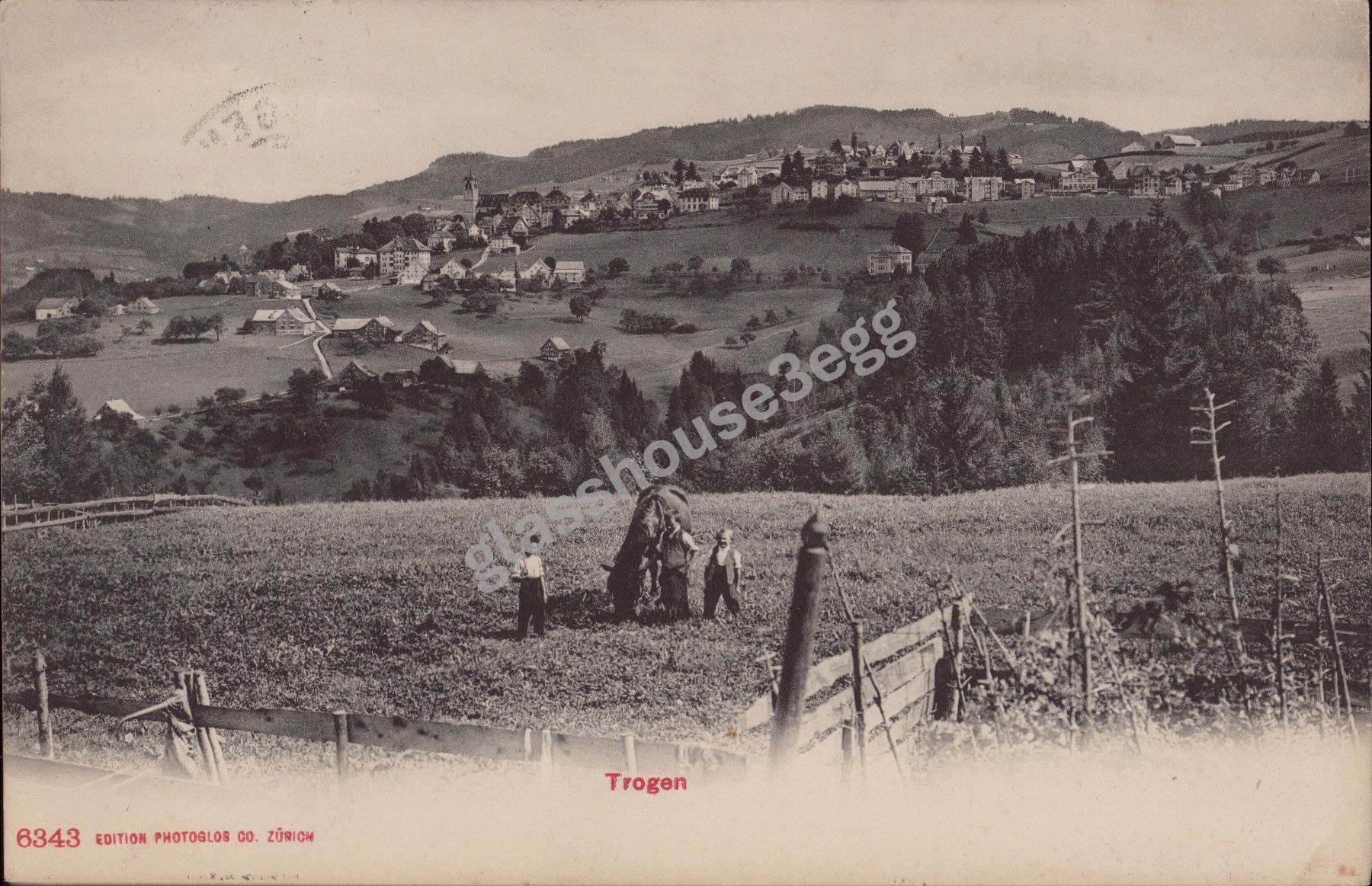 Cartoline postali: AK 1911 Trogen – Usato da Eggersriet venduto da glasshouse3egg