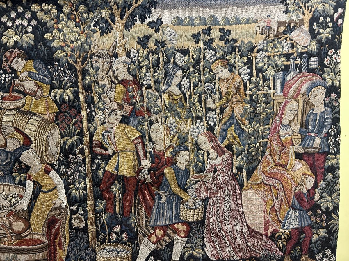Tappeti: Wandteppich "Weinlese" mittelalterlich 95x160cm – Usato da Köniz venduto da mimi612 5
