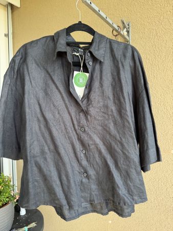 Leinen Hemdbluse Gr.34 neu