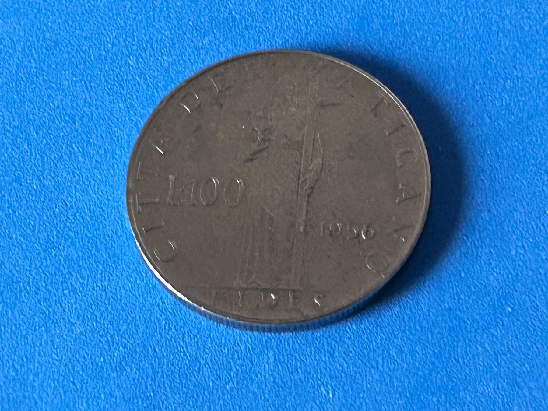 Tutti le monete: Vatican - 100 Lire - Pius XII 1956 – Usato da Corcelles NE venduto da AJKader 8