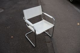 Stilvoller Echtleder Freischwinger