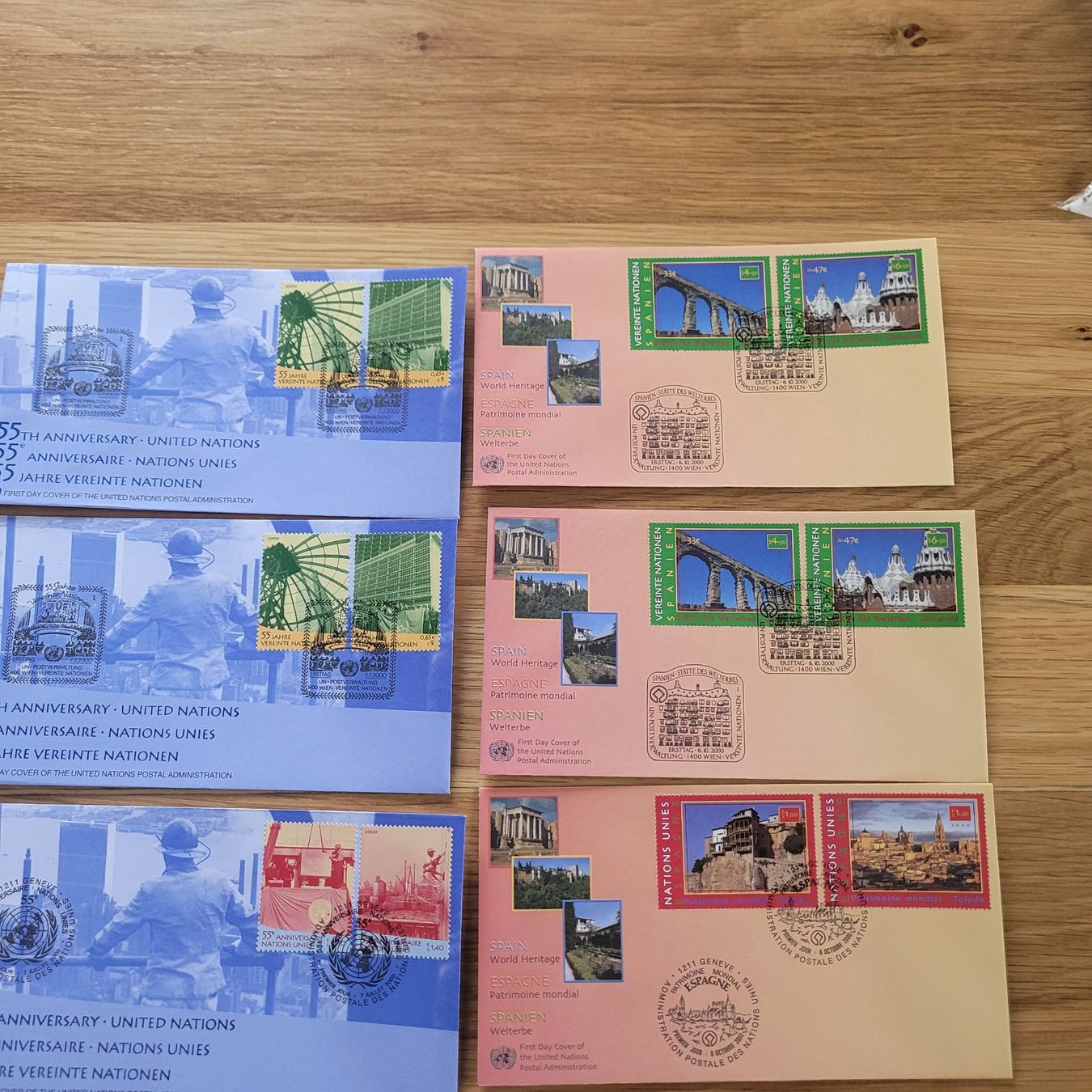 Tous les timbres: Los Mit FDC uno ONU – D'occasion à Biel/Bienne par Destockweb 3