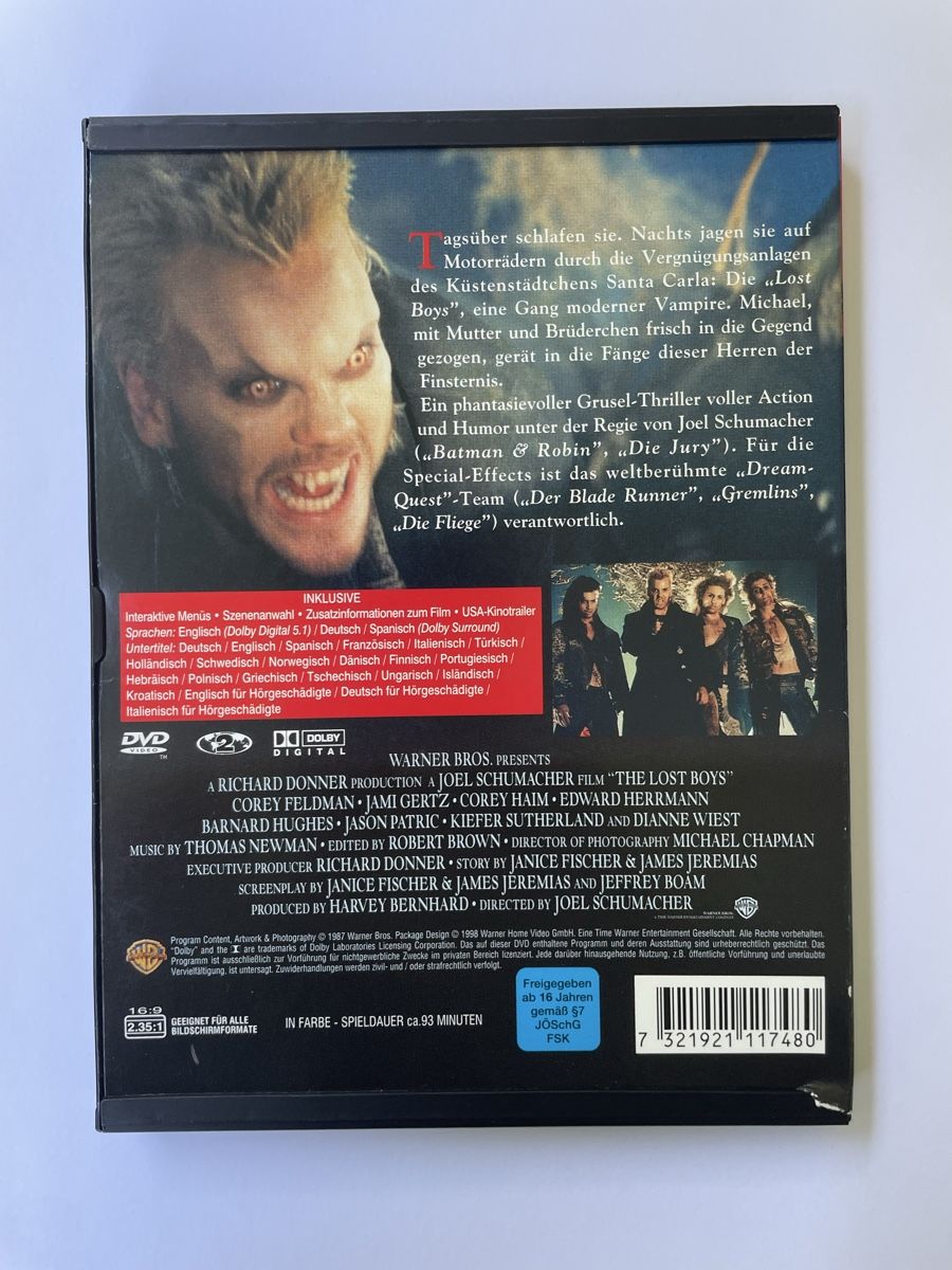 Tutti i DVDs: DVD The Lost Boys - Thriller de Vampires – Usato da Champlan venduto da Cjayretro 1