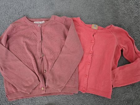 2 Jäckli/Cardigan Madchen Grösse 104-110