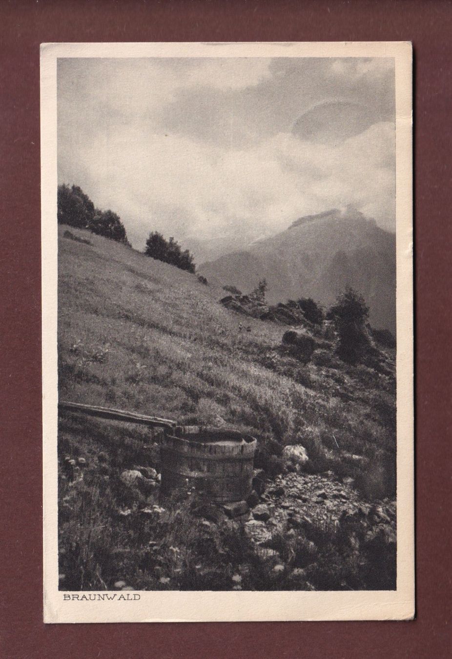 Ansichtskarten: BRAUNWALD - 1920 – Gebraucht aus Pully von nicecards-shop
