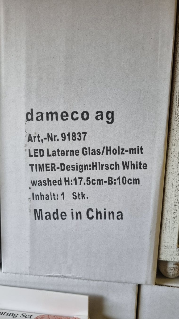 Sonstige Dekorationen & Accessoires: Neu LED Laterne Glas – Neu und originalverpackt aus Oftringen von Leleni 3