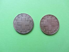 2 Rappen 1957 + 1963