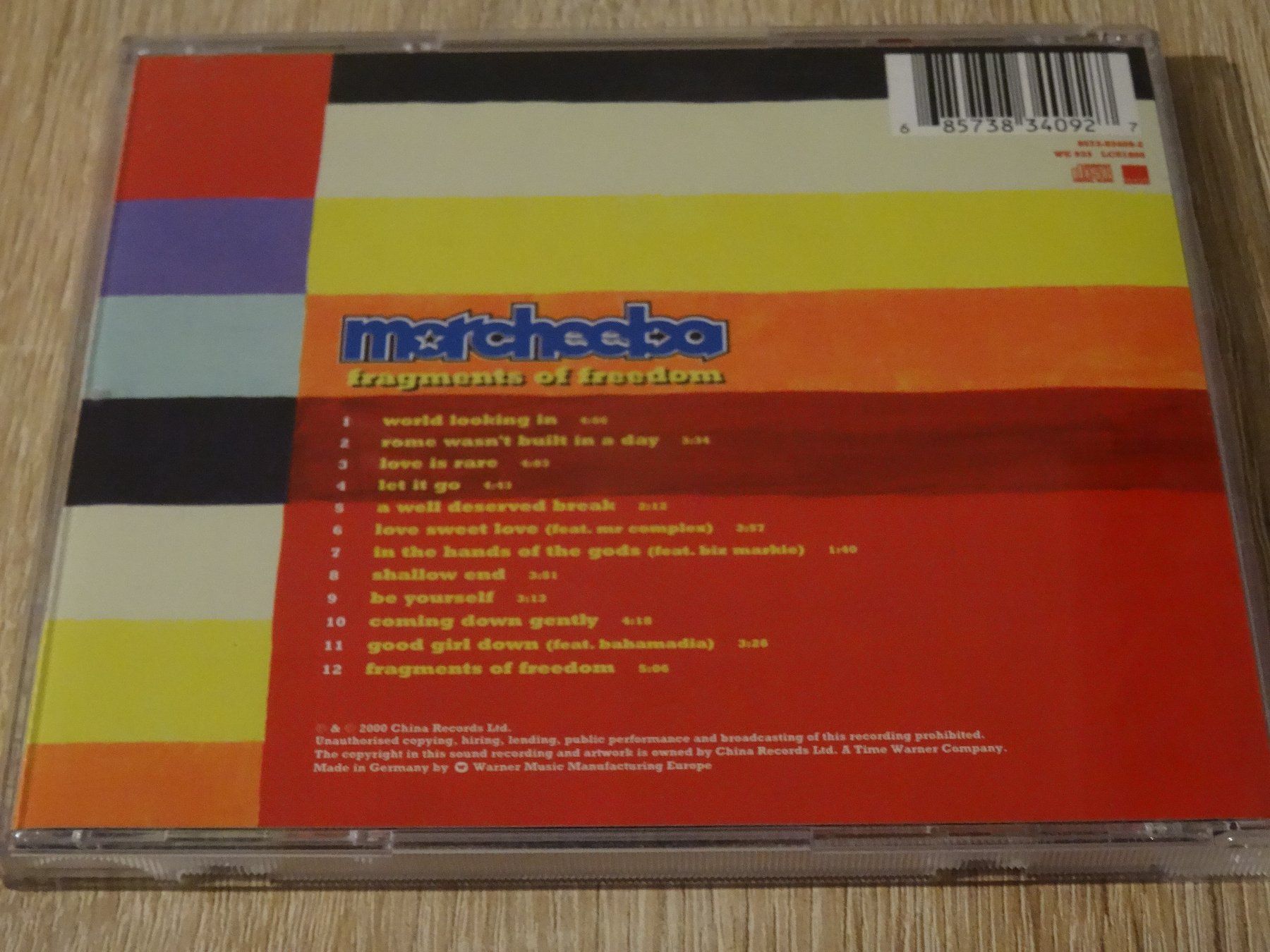 CD: Morcheeba - Fragments of Freedom CD – Usato da Olten venduto da Disc-Ausverkauf 1