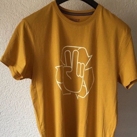 009 Gelbes T-Shirt aus Bio-Baumwolle