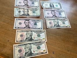 US 66.-Dollar Noten Konvolut , Nr 213