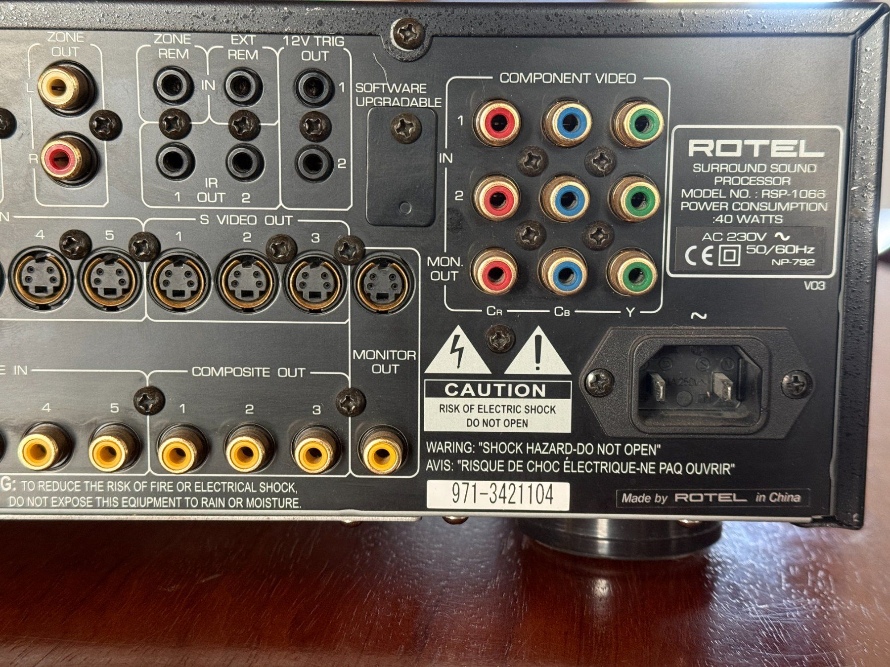 Rotel Verstärker: ROTEL  RSP-1066 – Gebraucht aus Cudrefin von HIFIFAN 7