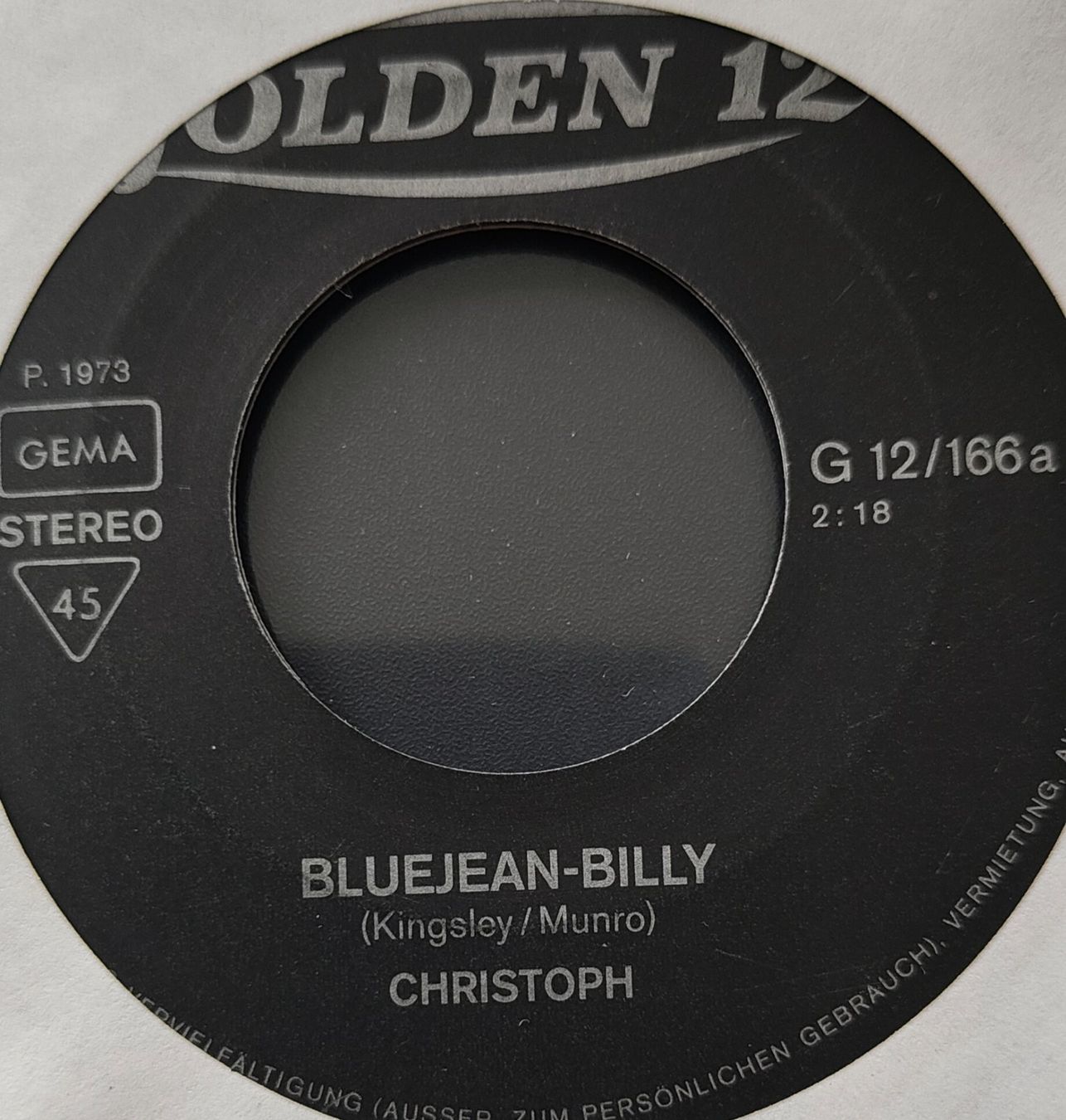 Dischi in vinile: Vinyl-Single Christoph - Bluejean-Billy – Usato da Langenthal venduto da Modo39