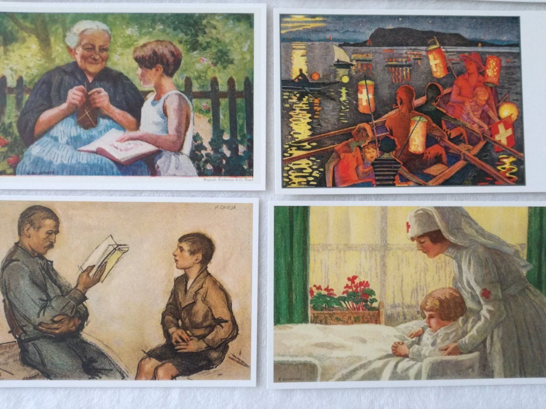 Cartoline postali: 9 AK Bundesfeier Postkarten, Reprints – Nuovo (secondo la descrizione) da Zürich venduto da tol_b7c7 4