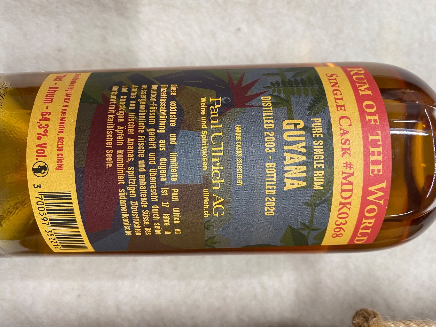 Bevande alcoliche: Demerara Pot Still Rum 2003 17 years – Usato da Fully venduto da rugiens 1