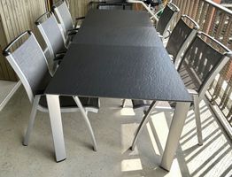 Gartentisch und Stühle Ausziehbar
