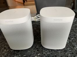 Sonos One Gen 2 in weiss AirPlay2 + 2 Stuck