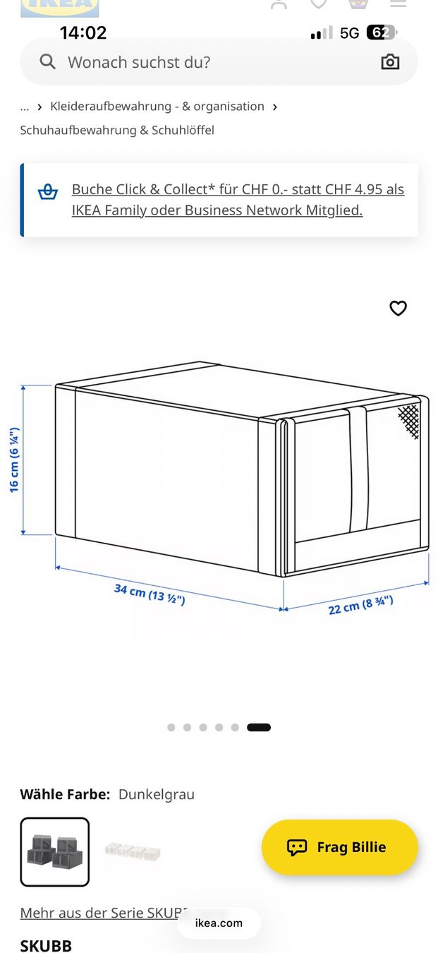 Ikea Altro in Decorazioni & Accessori: SCHUHBOX  (4) VON IKEA NEU – Nuovo e nell'imballaggio originale da Birr venduto da WalkyriaM 5