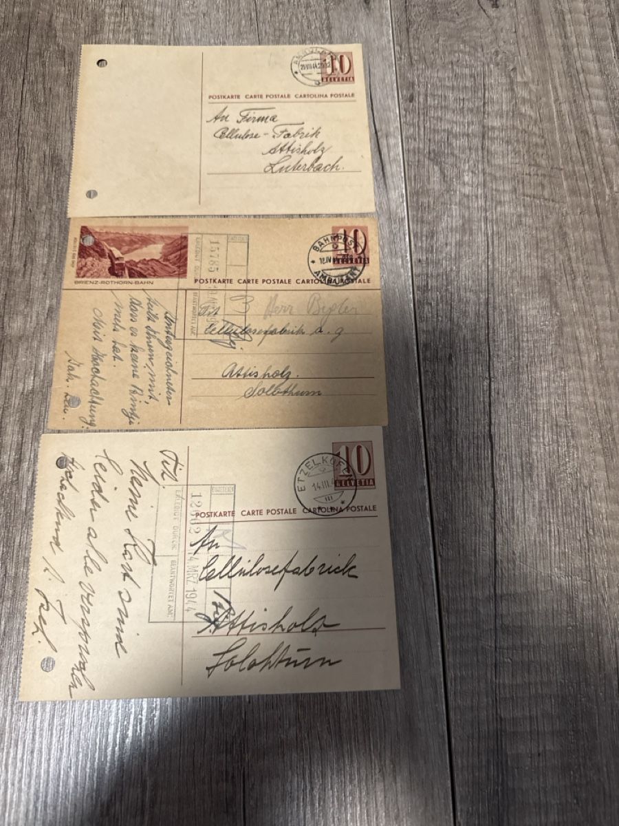 Cartoline postali: Alte Postkarten Konvolut Cellulosefabrik 3 Stuck – Usato da Matzendorf venduto da scbern08