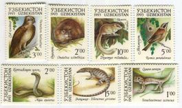 Briefmarken "Vögel & Tiere". Usbekistan