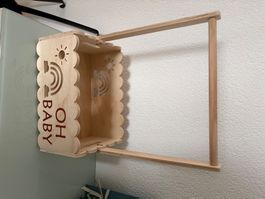 Baby Geschenkkorb aus Holz