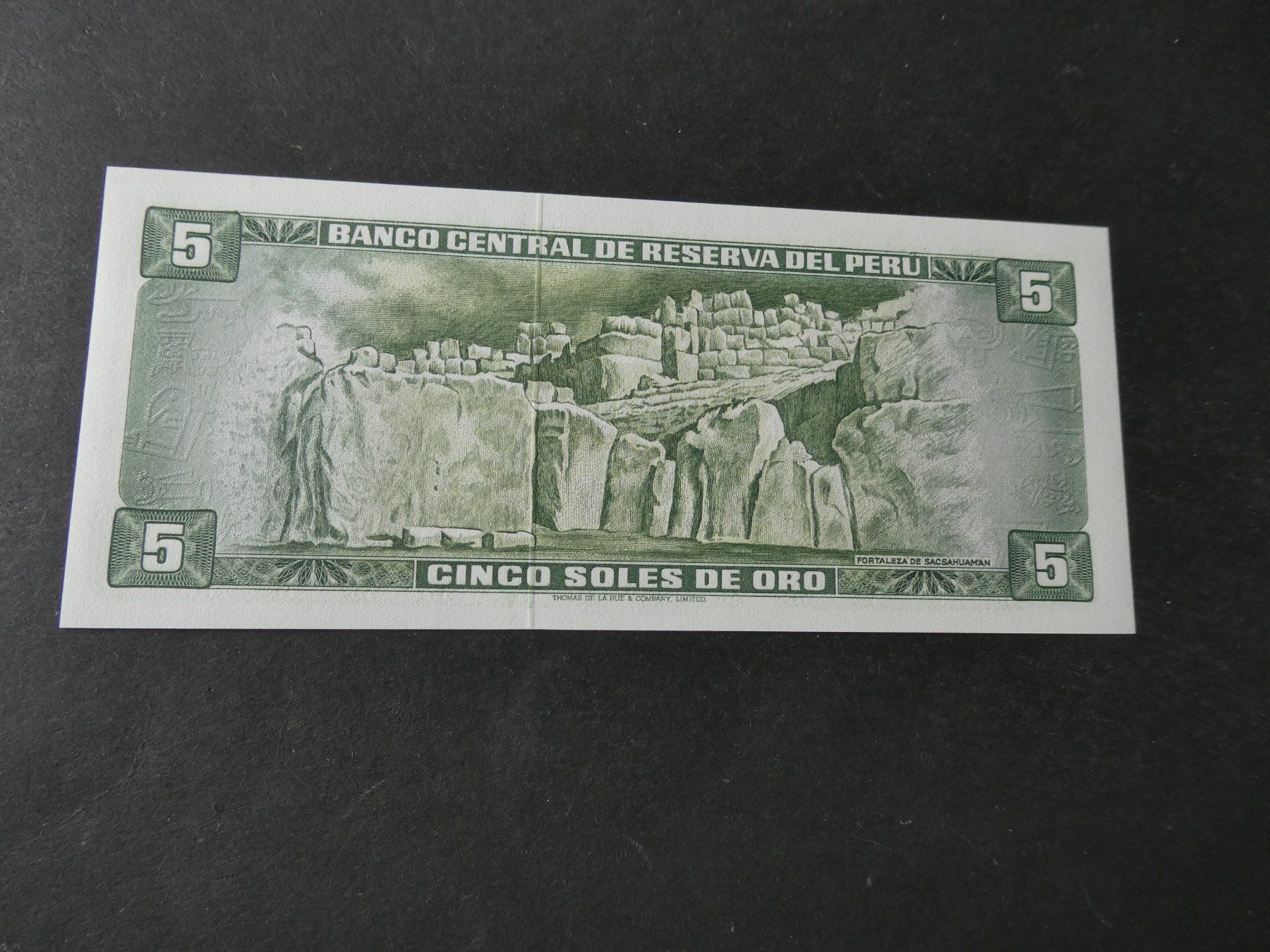 Banconote: Peru 1972, 5 Soles  - ungefaltet – Usato da Hinterforst venduto da Rohusri 1