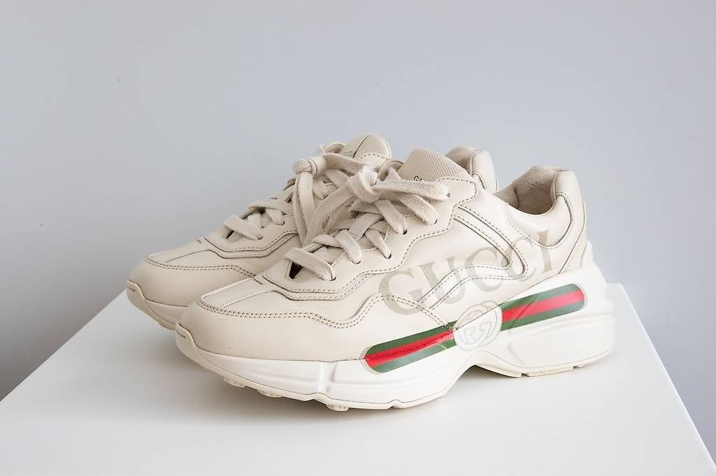 Gucci Damenschuhe: Gucci Rhyton Leder Sneakers, Gr. 35 – Gebraucht aus Zürich von peerless_chic