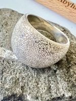 Mehrfach punziert 925 Silber Designer Ring Lichtspiel G54