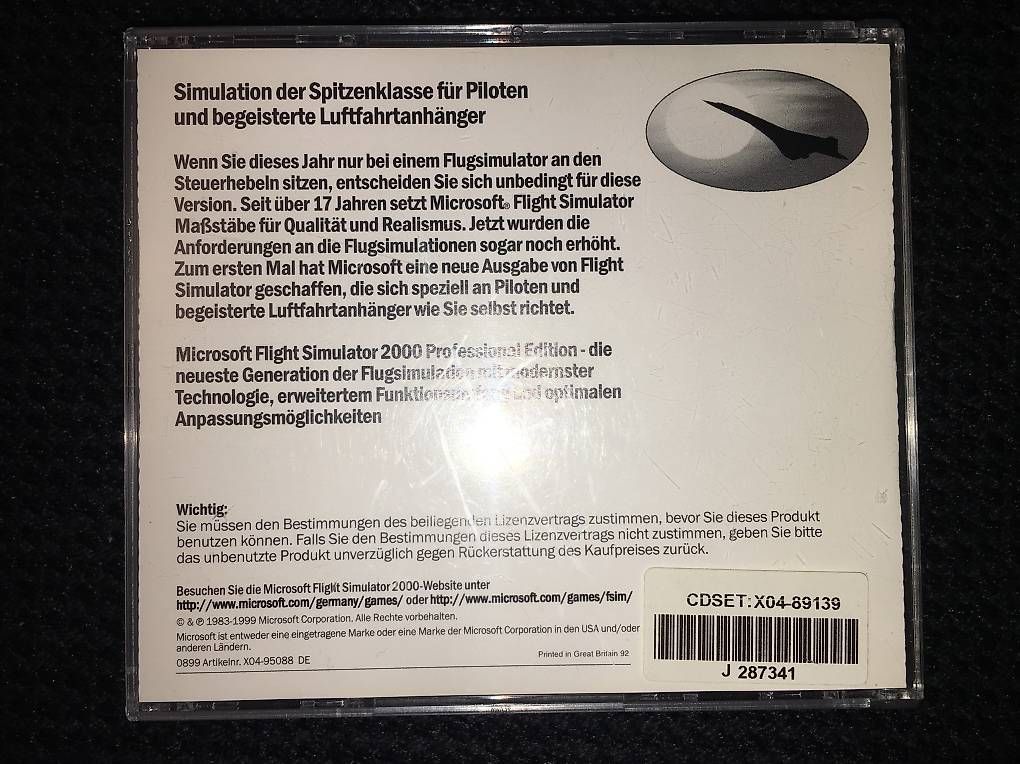 Jeux: Microsoft Flight Simulator 2000 Professional Edition – D'occasion à Wollerau par nikeyyty 1