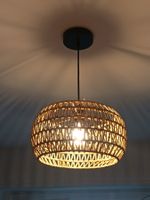 Lampe en osier