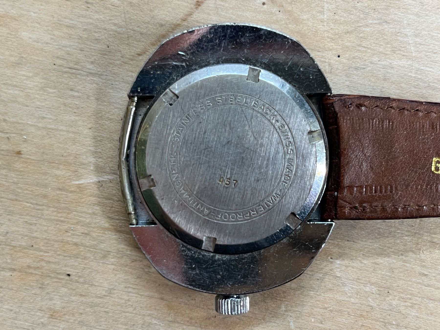 Orologi: Erg Automatic Uhr defekt + neues Lederarmband – Usato da Otelfingen venduto da Yossi-68 4