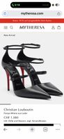 Christian Louboutin Pumps Milena 100 Leder Schwarz Grösse 36