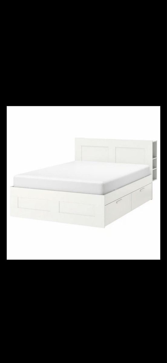 Ikea Letti: BRIMNES Bett mit Gestell und Schubladen – Usato da Weinfelden venduto da cec_6lvp