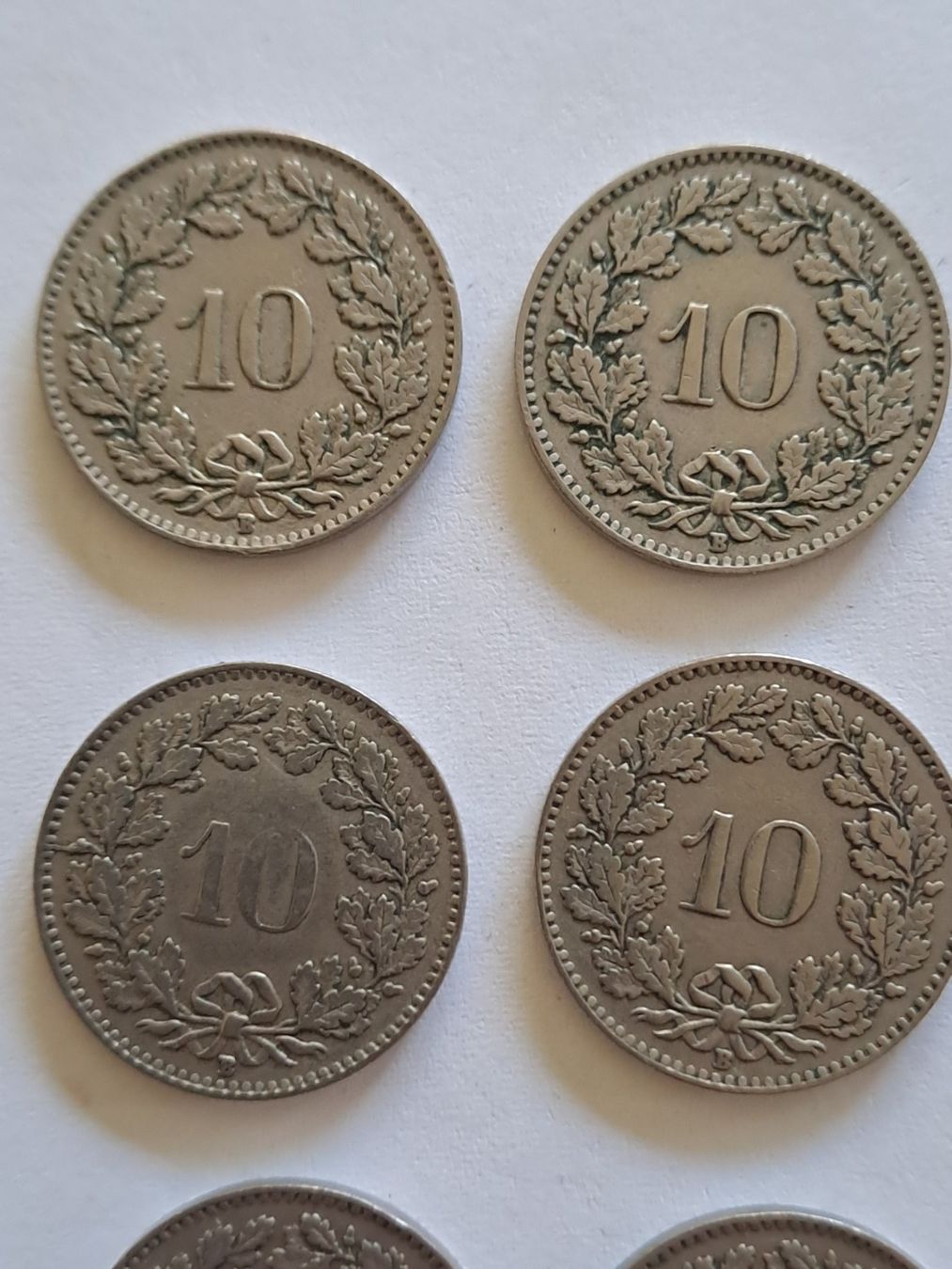 Tutti le monete: 10 Rappen 1928, 9 Münzen – Usato da Bitsch venduto da jajo79076 3