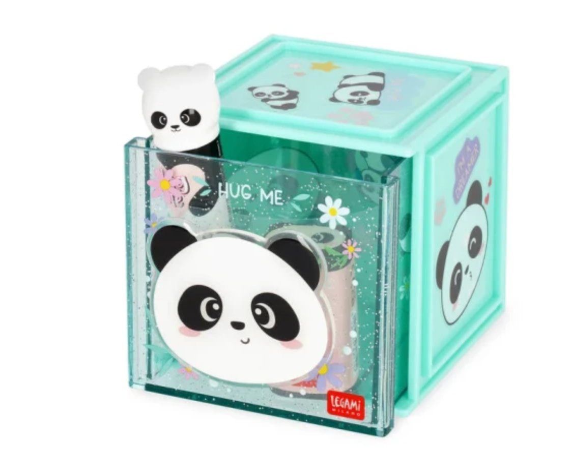 Legami Stifte & Marker: NEW LEGAMI - BOÎTE EMPILABLE DE BUREAU - PANDA – Neu und originalverpackt aus Châtelaine von suisseshopping 2