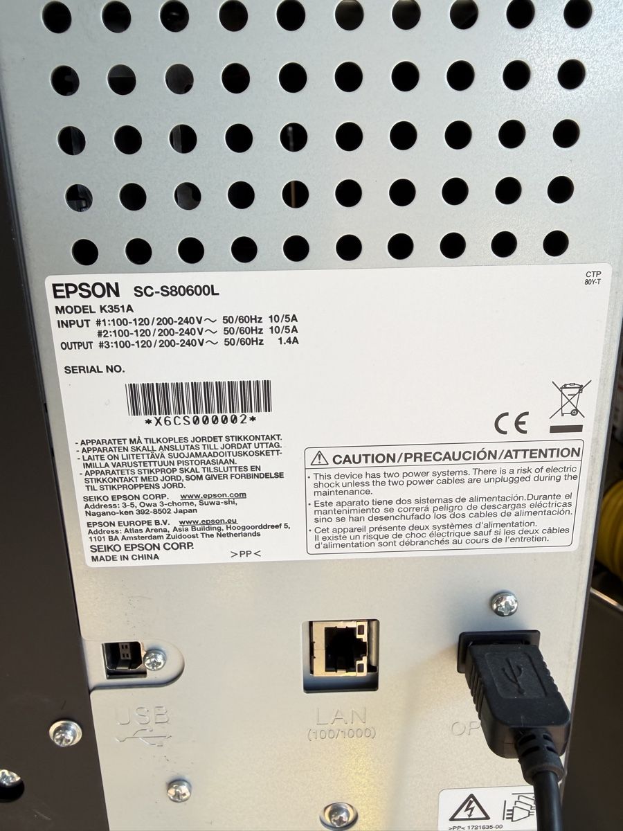 Epson Imprimantes: EPSON SureColor S80600L – Défectueux à Mollis par Glarnerland 2