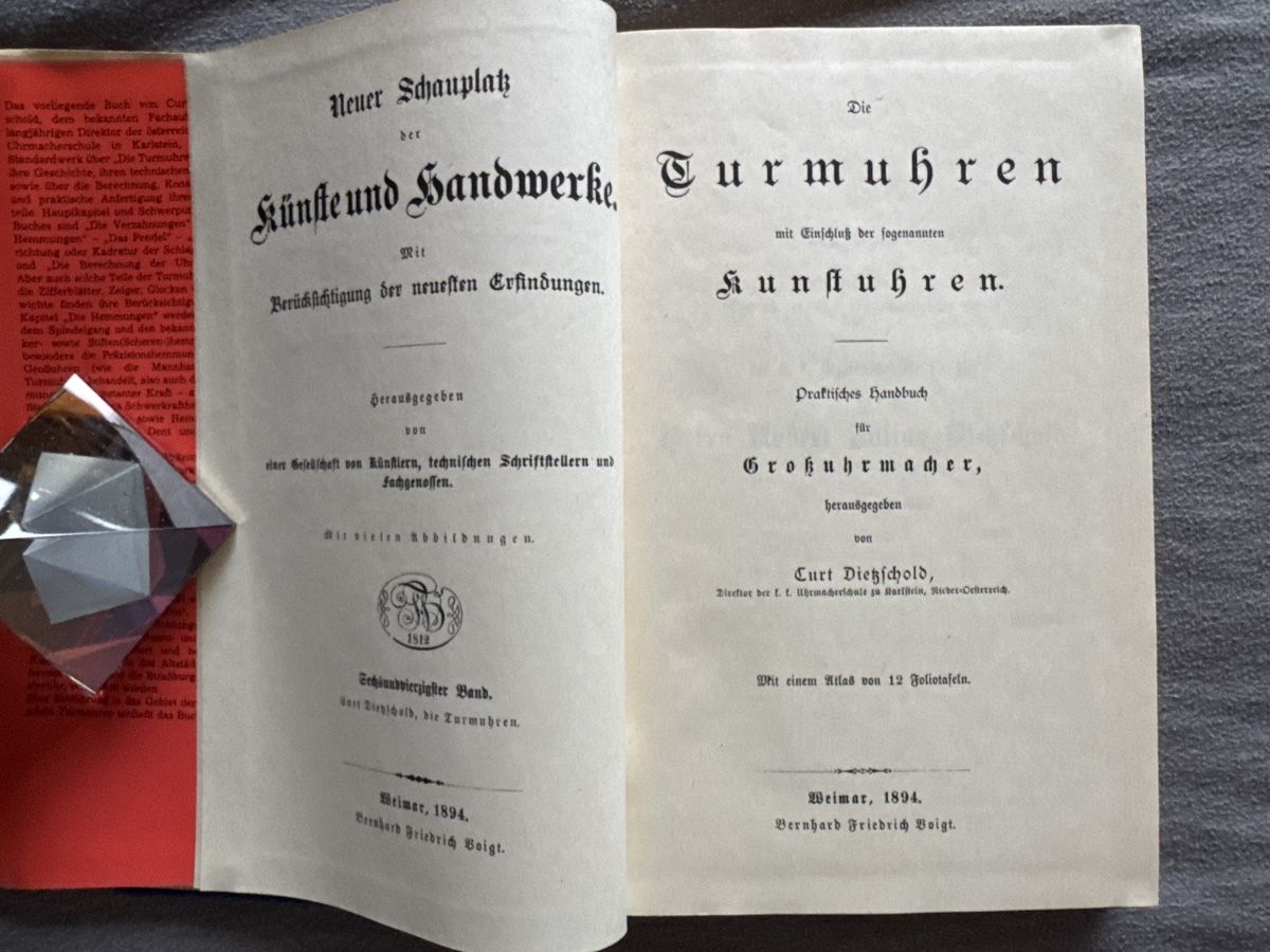 Libri: Turmuhren, Kunstuhren, Dietzschold – Usato da Eschenz venduto da Belladog 2