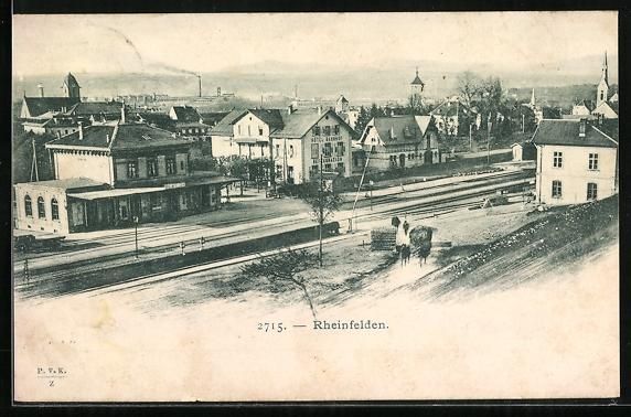 Cartoline postali: Rheinfelden, Hotel Restaurant Bahnhof am – Usato da Berlin venduto da bartko-reher