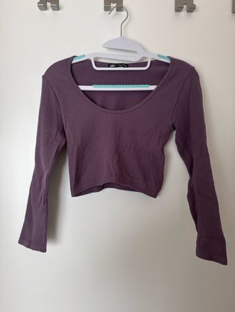 Zara Rippstrick Oberteil Lila Gr. M-L