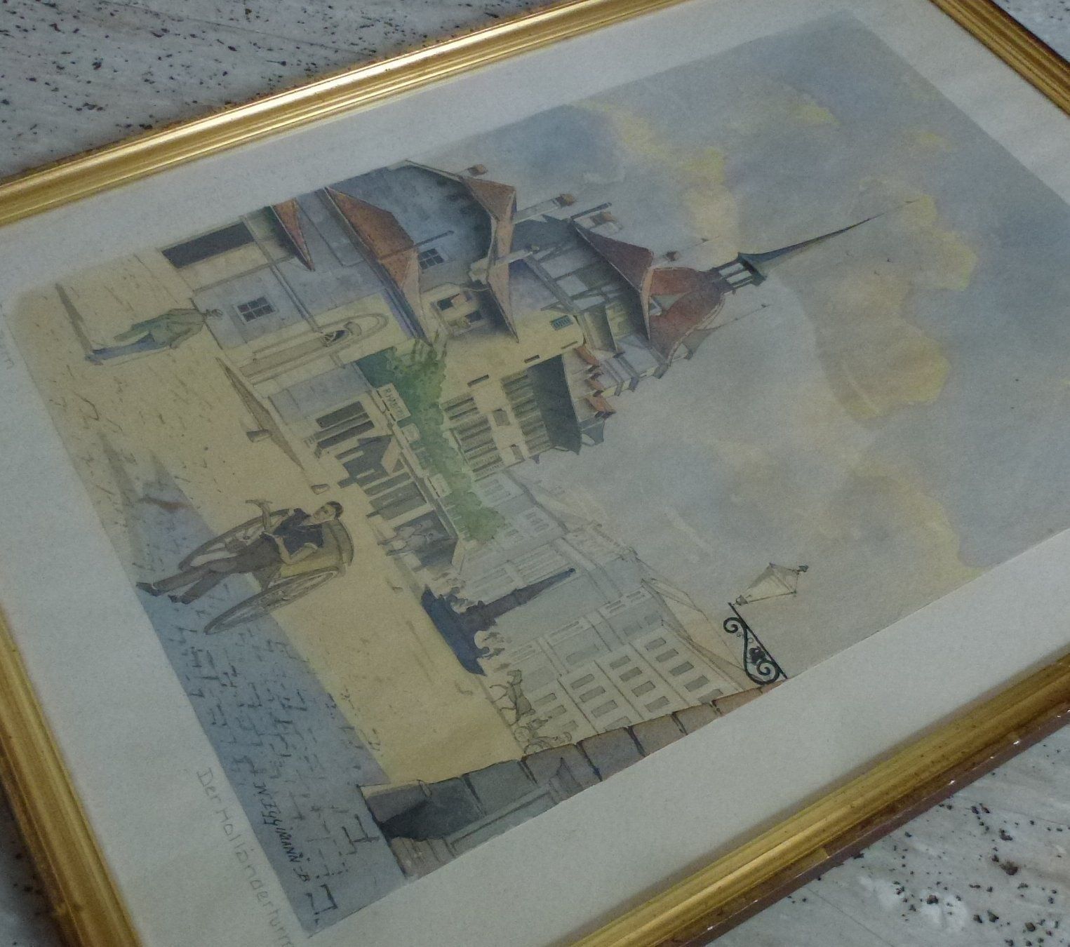 Dipinti: Alt Bern, der Holländerturm, W. Eggimann – Usato da Walkringen venduto da Casablanca777 6