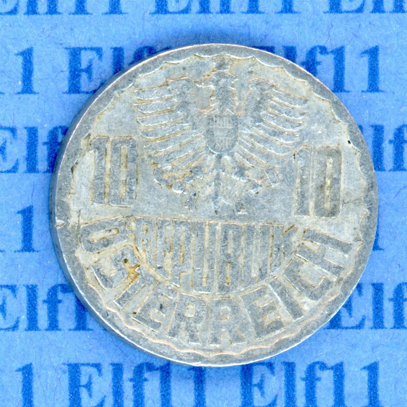 Tutti le monete: ATS___0.10 1961 ss 10 Groschen – Usato da Widnau venduto da Elf11 1