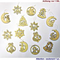 Weihnachtsbaumschmuck, 1Stk Holzanhänger