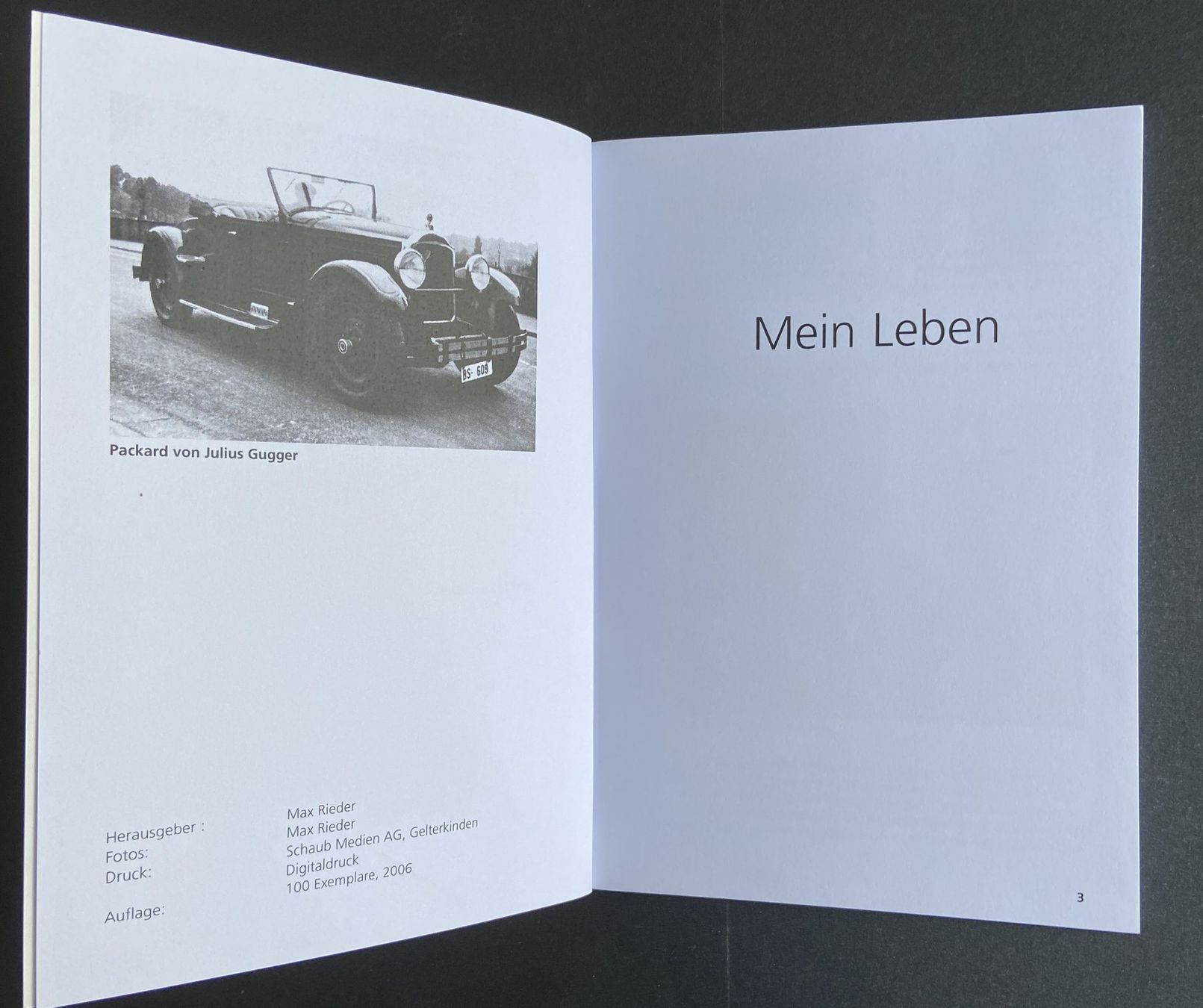 Bücher: Mein Leben rund ums Auto von Max Rieder – Gebraucht aus Böckten von Hansi36 1
