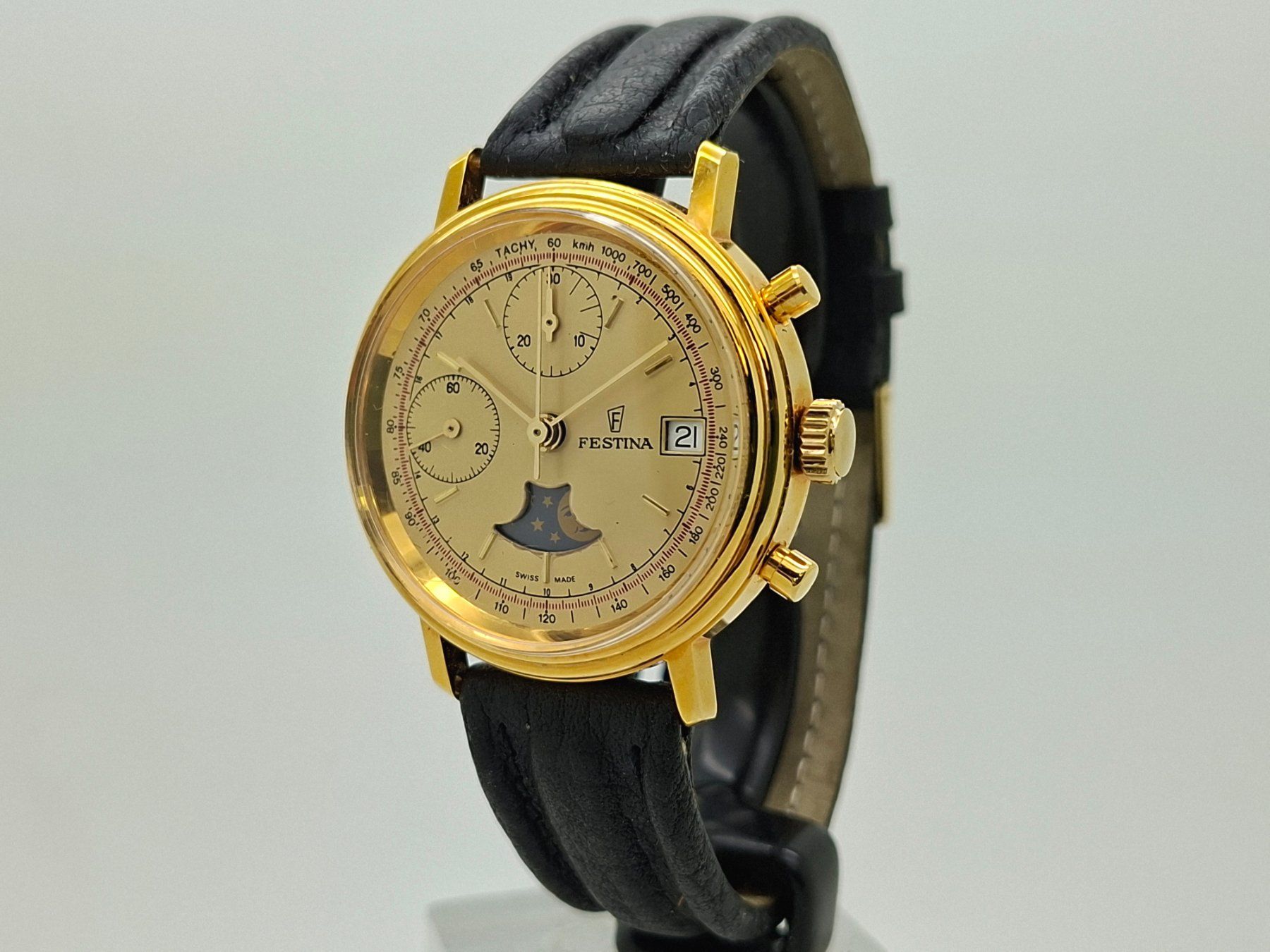Valjoux Orologi: Chrono Valjoux 7768 moonphase – Nuovo e nell'imballaggio originale da Chexbres venduto da Finearts 2