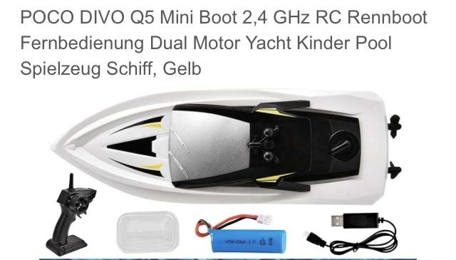 Modellismo RC: RC Speed Boot 8 KM/H – Nuovo e nell'imballaggio originale da Aarwangen venduto da to-hirschi 1
